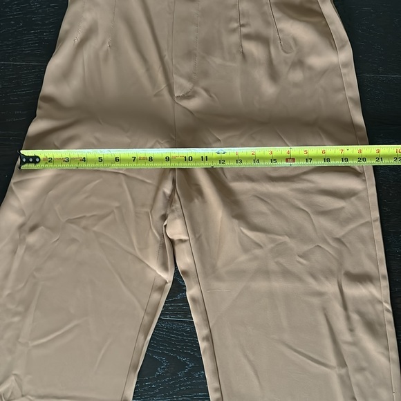 New Camel Colored High Waist Side Zip Wide Leg Pant sz 8/10 SHEIN sz L - Picture 6 of 9